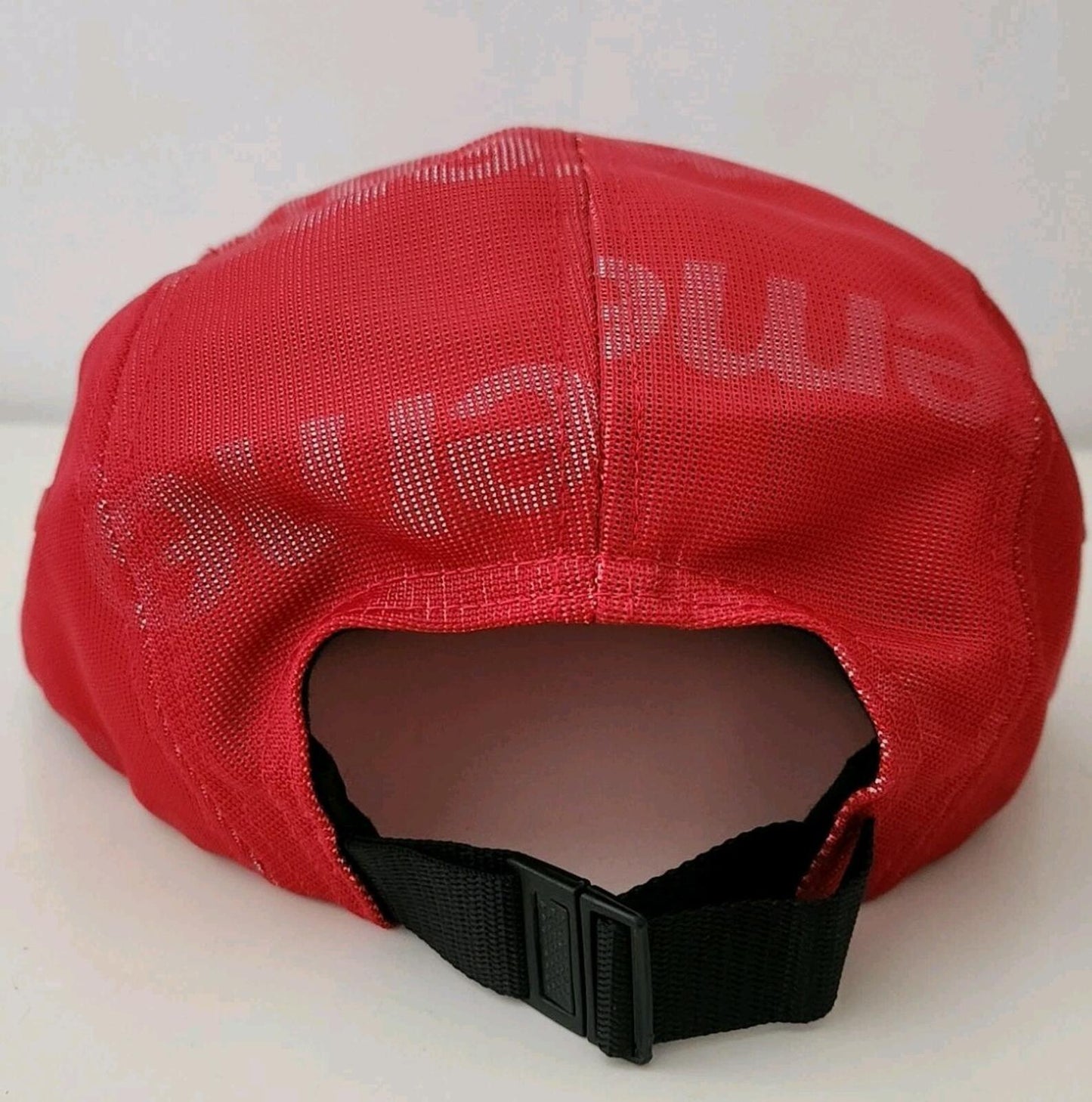 SS19 Supreme Lenticular Logo camp cap red nylon hat box logo