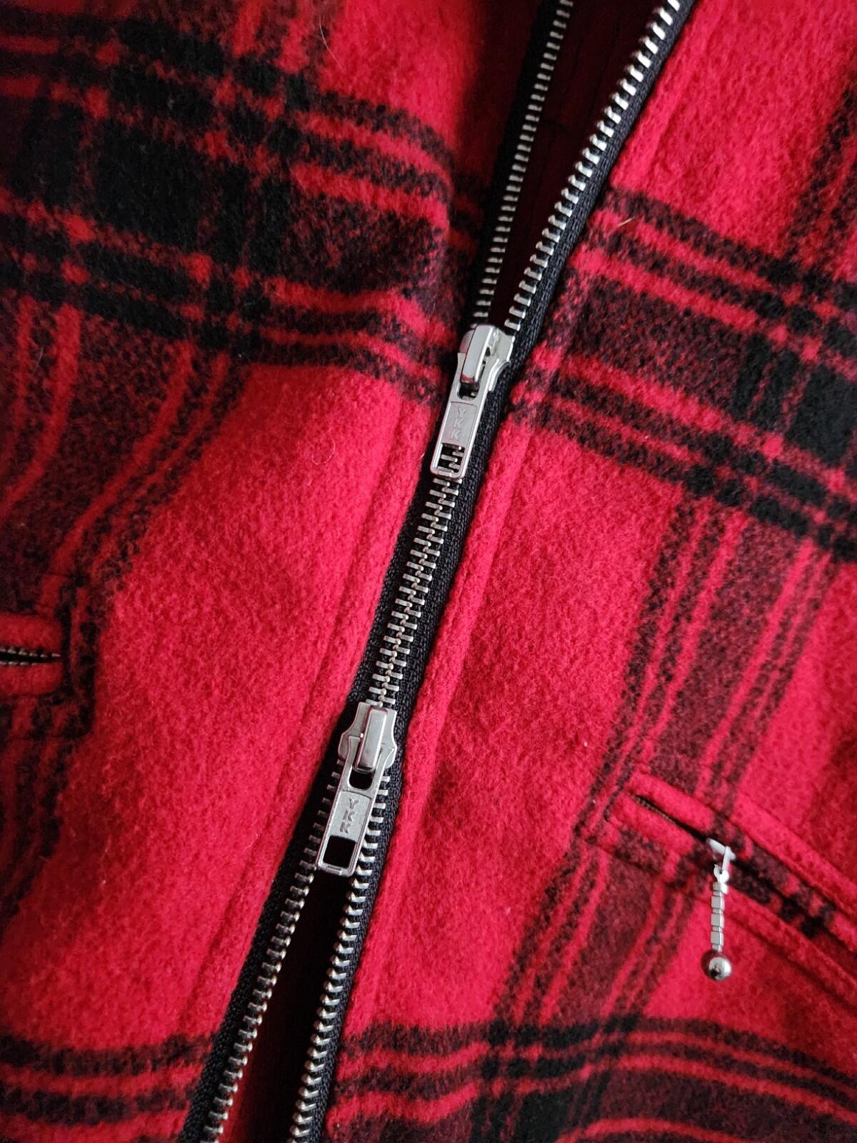 SS19 Supreme Zip Car Wool Jacket Red Size M