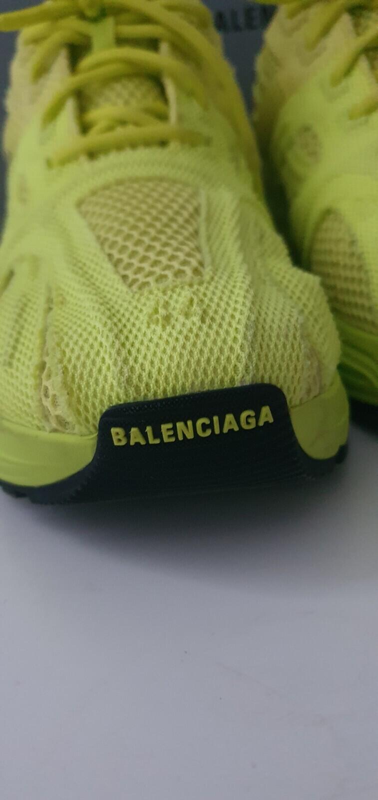 £525 BALENCIAGA Phantom Sneaker Lime And Black UK 10 US 11 EUR 44 trainers Mesh