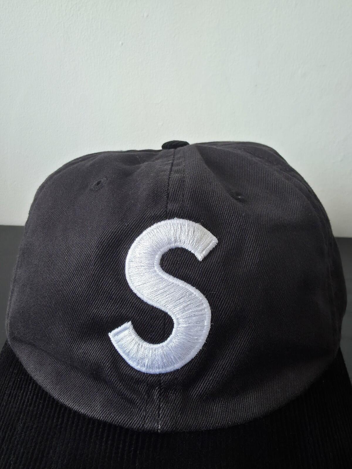 SS24 Supreme 2-Tone S Logo 6-panel Cap Black