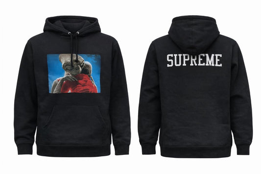 Sudadera con Capucha Supreme E.T FW15 Negra Talla M