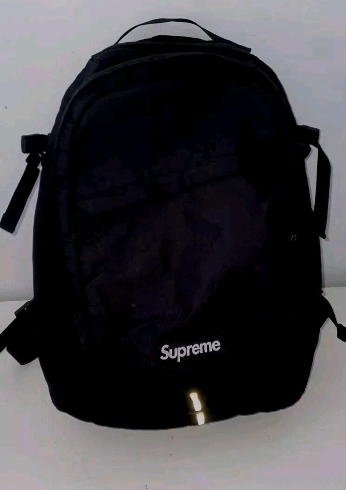 SS19 Supreme Black Backpack Schwarz