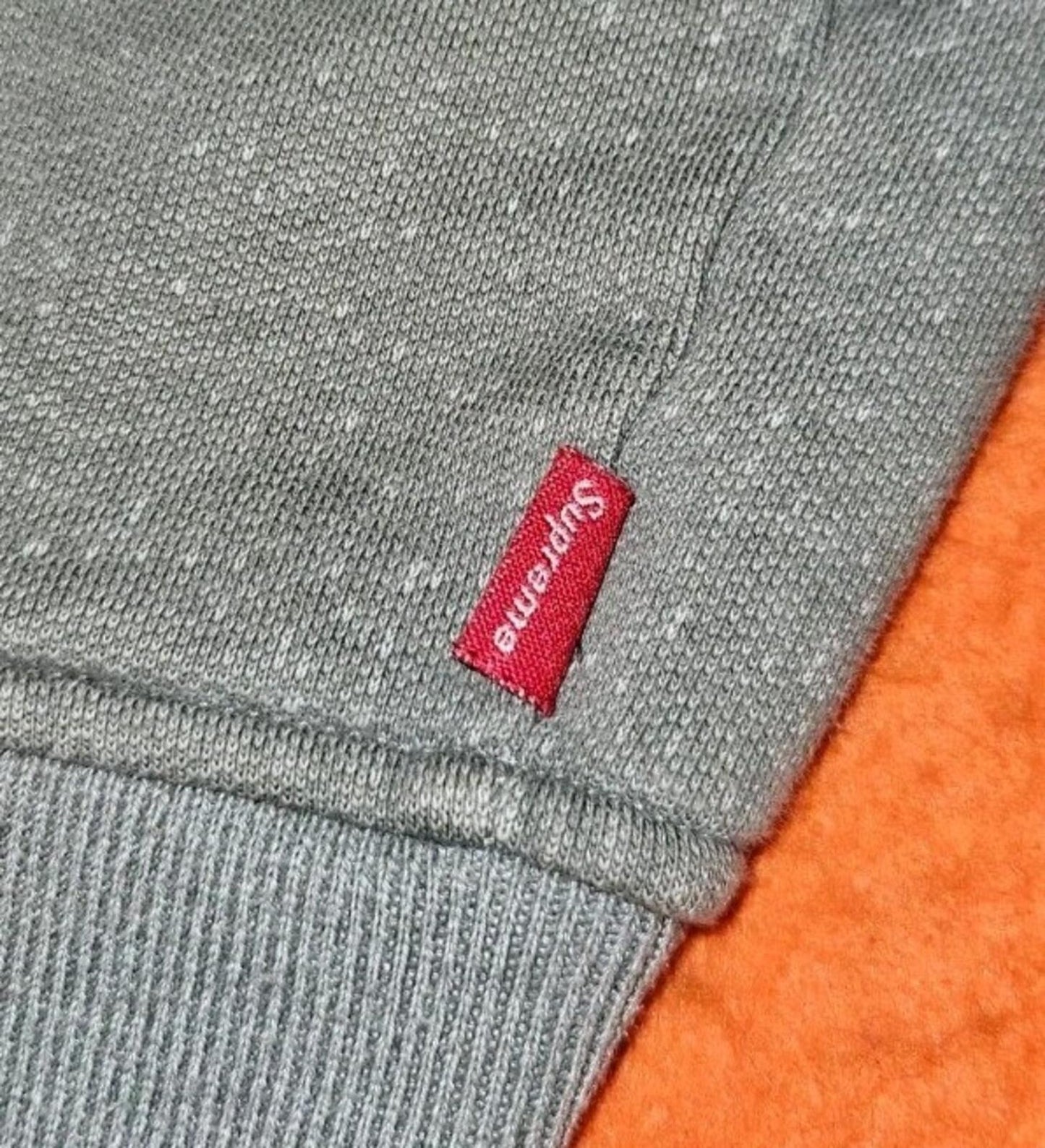 FW10 Supreme Varsity Sweat Jacket Grey Size L
