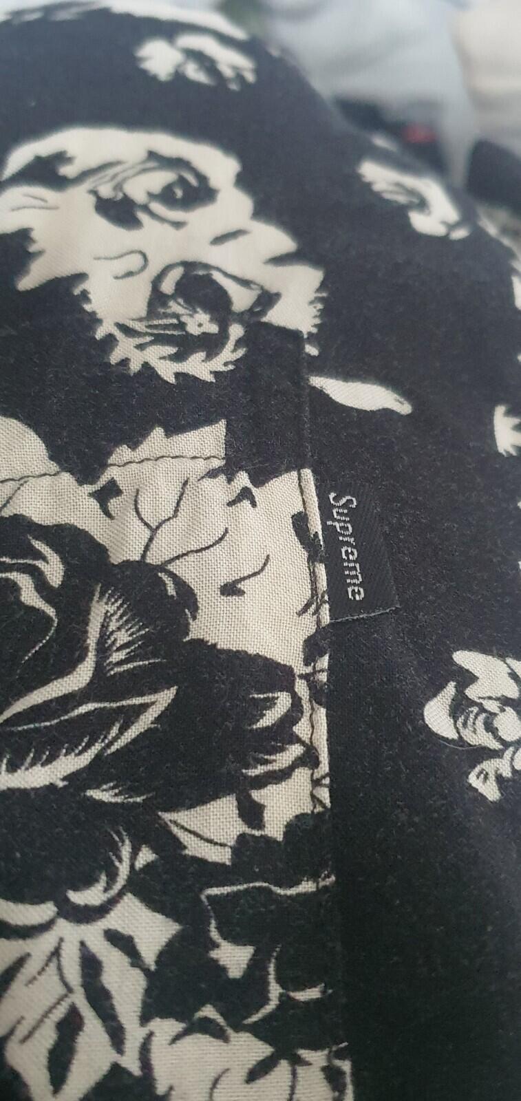 SS16 Supreme Paisley Shirt rayon long sleeve L/S size L Large black