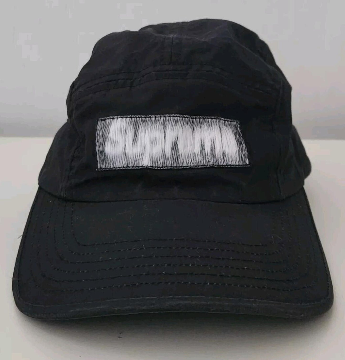 SS21 Supreme Reversed Label Camp Cap Black