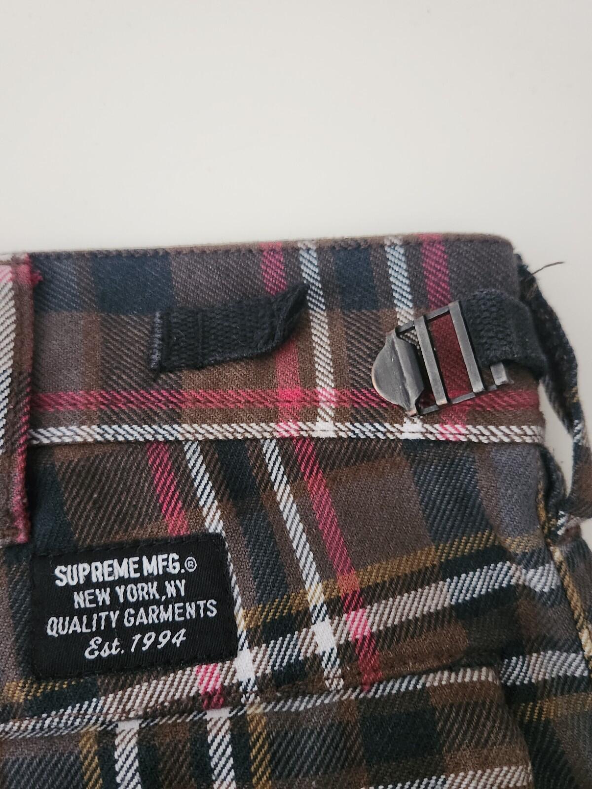 SS17 Supreme Cargo Pant Plaid Size 30 W30 L30