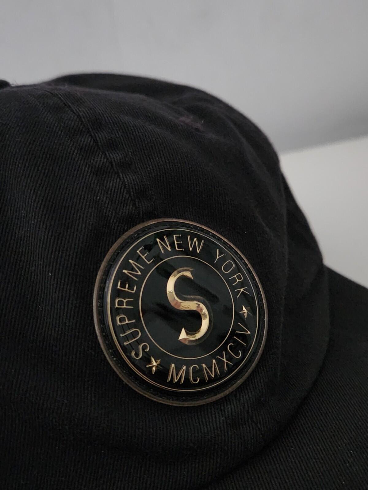 FW19 Supreme Chino Twill Gel S Logo 6-panel Green Hat Cap