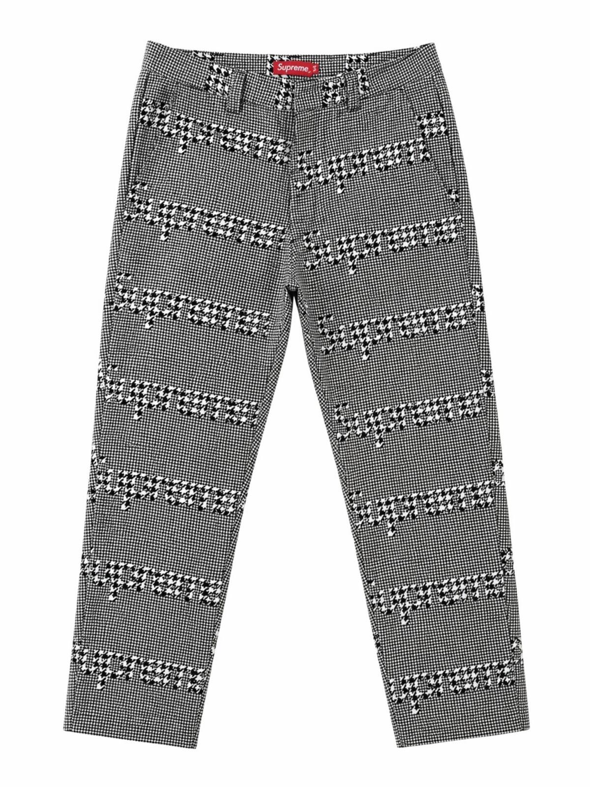 FW20 Supreme Black Houndstooth Work Pant Size 30 W30 L30