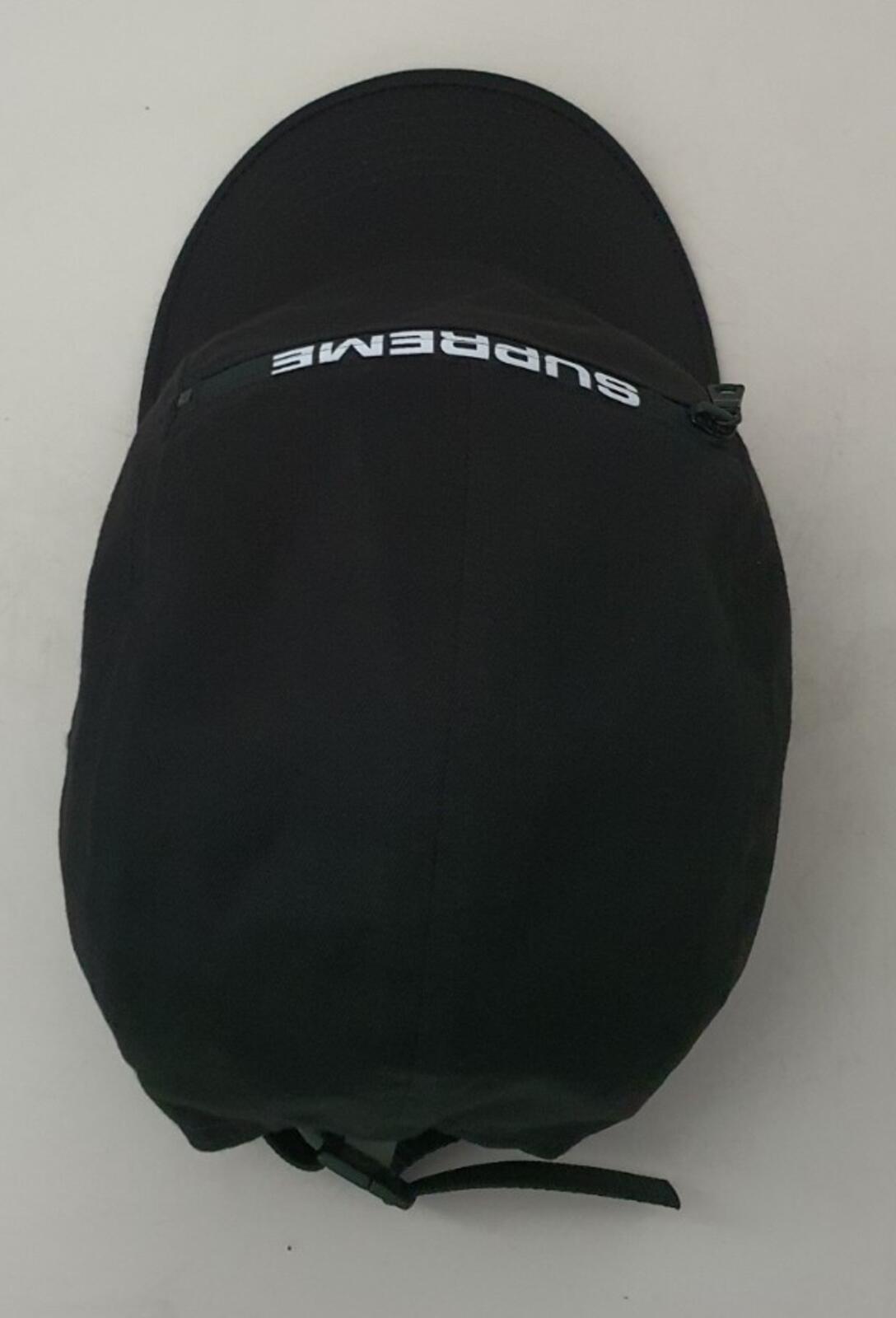FW21 Supreme Top Zip camp cap black hat