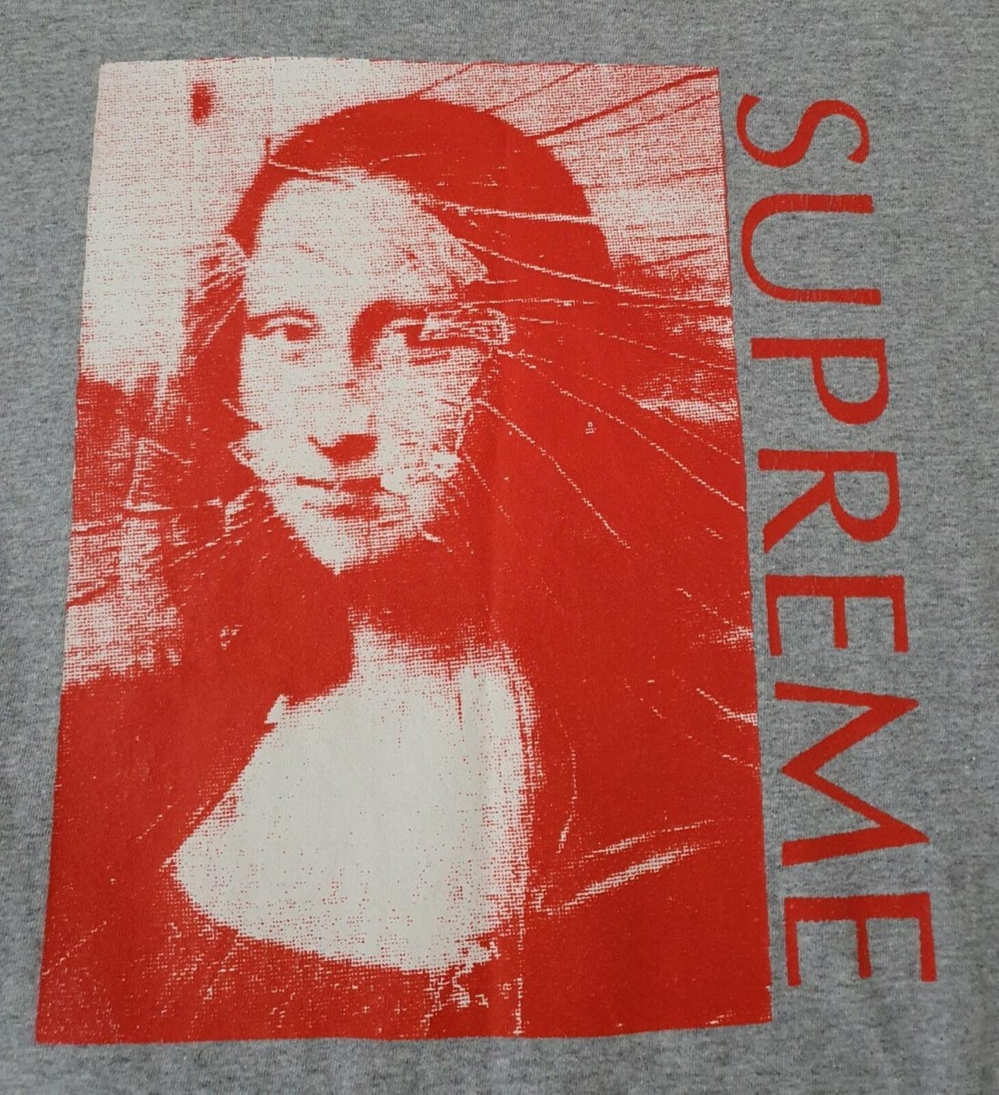 SS18 Supreme Mona Lisa tee M medium heather grey T-shirt