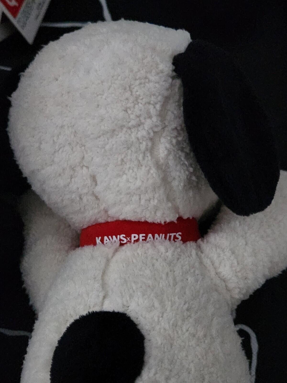 4x KAWS UNIQLO Peanuts Snoopy Plüschtiere 2x (KLEIN) S 2x (MITTEL) M Komplettset Tasche