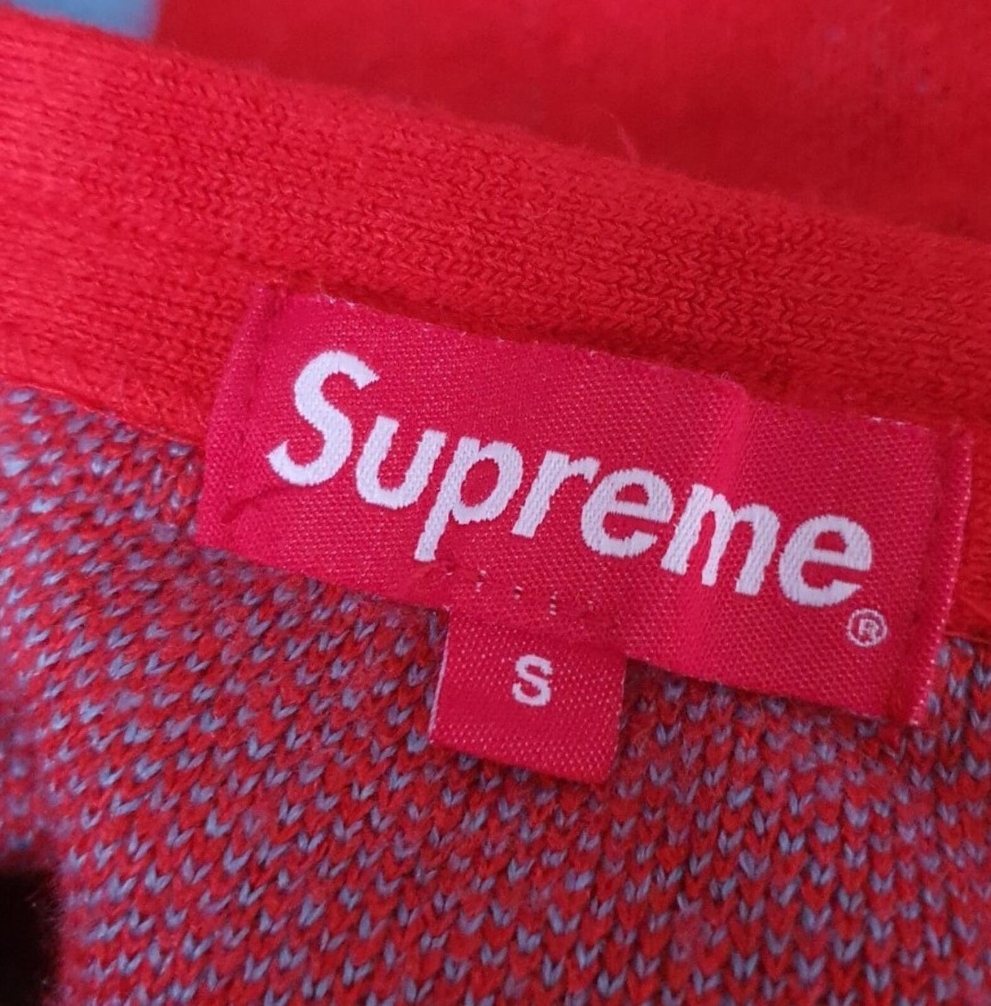 SS20 Supreme Brushed Polka Dot Cardigan Größe S kleiner roter Pullover Acryl Jumper