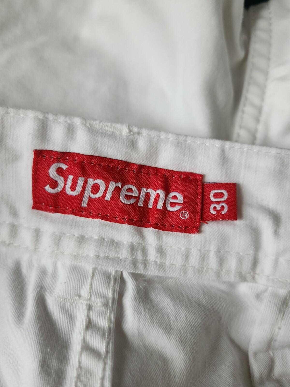 SS18 Supreme pantalón corto cargo talla 30 S Pequeño Pantalones cortos blancos