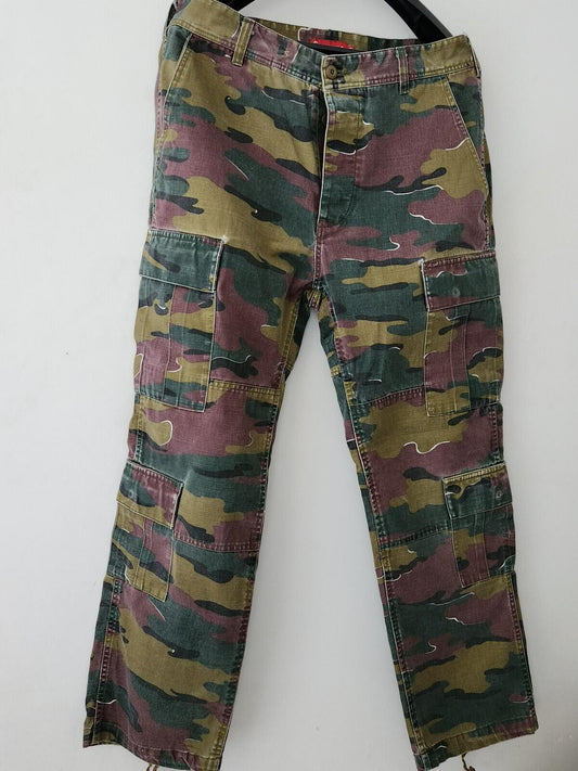 Pantalón cargo Supreme SS18 talla 34 W34 L 32 pantalón Jigsaw Camo