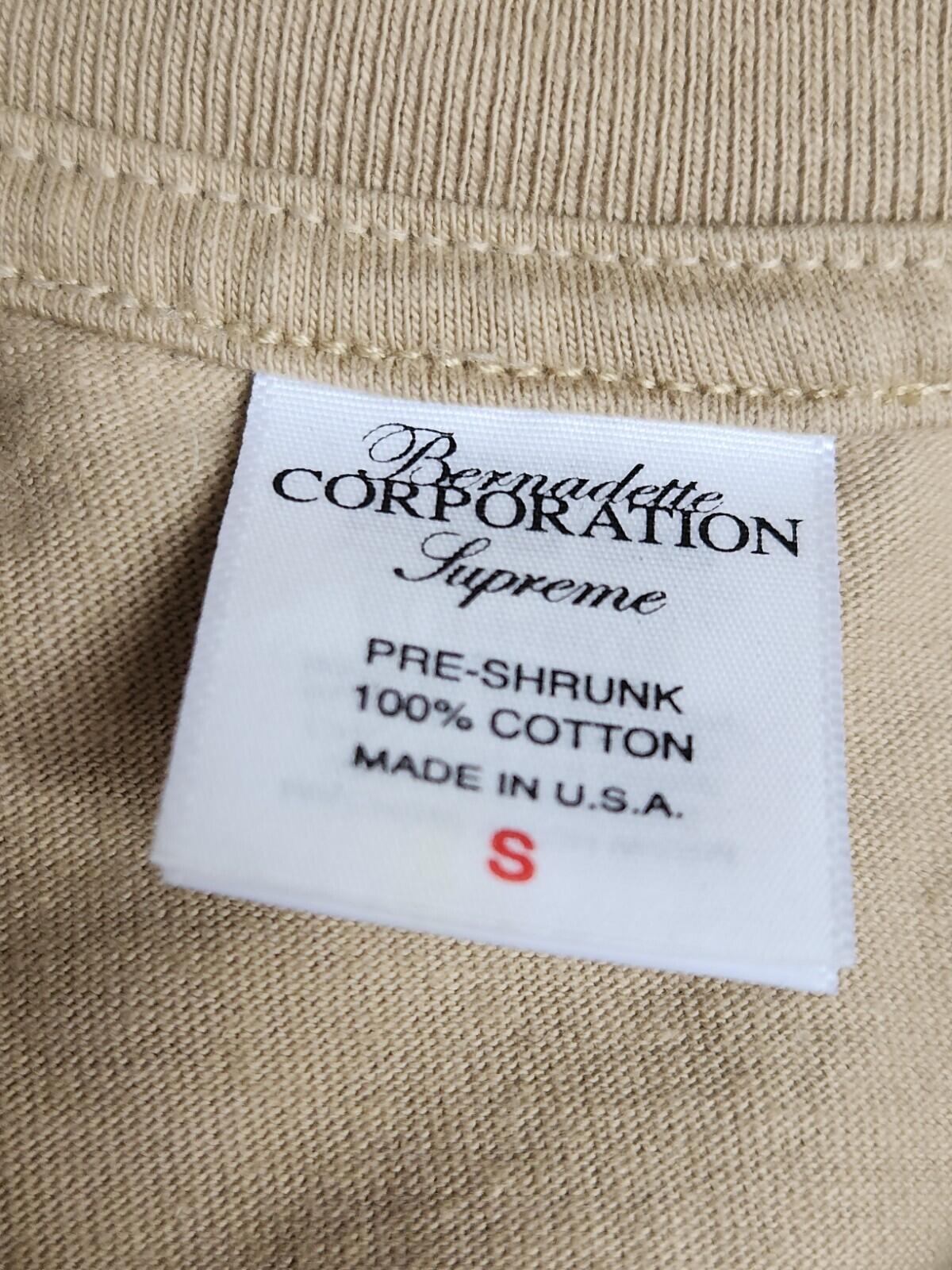 SS23 Supreme x Bernadette Corporation Money Tee Khaki T-shirt Size S Small