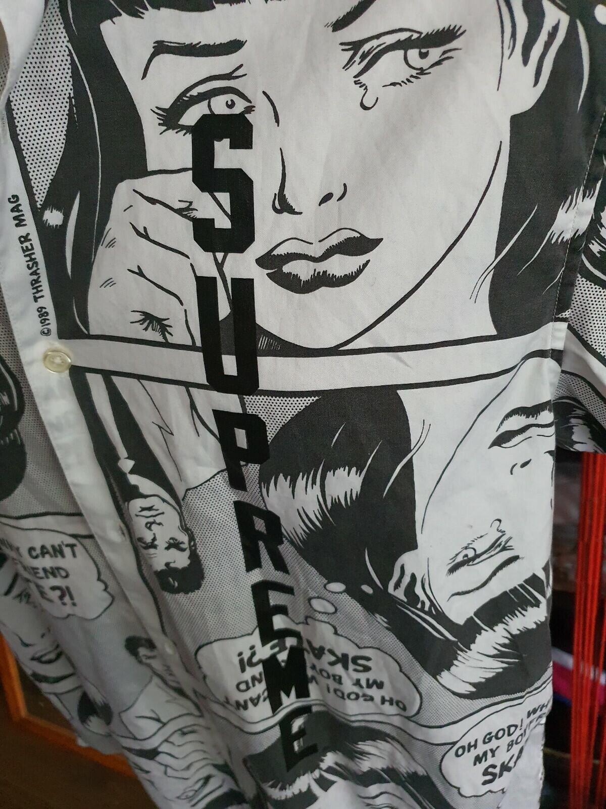 SS17 Supreme x Thrasher Boyfriend S/S Shirt White Size M