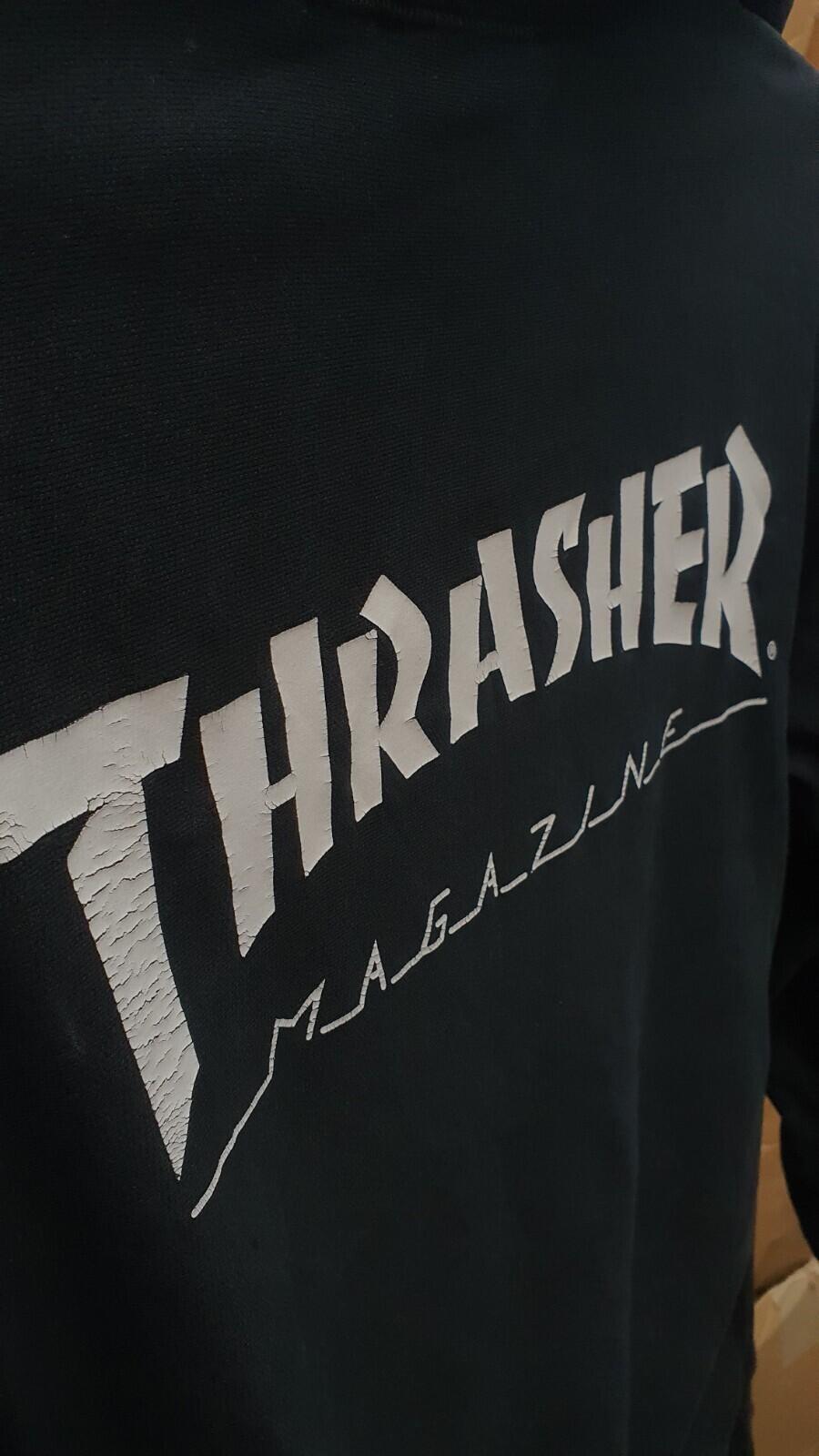 SS11 Supreme x Thrasher Hooded Sweatshirt Black Size M
