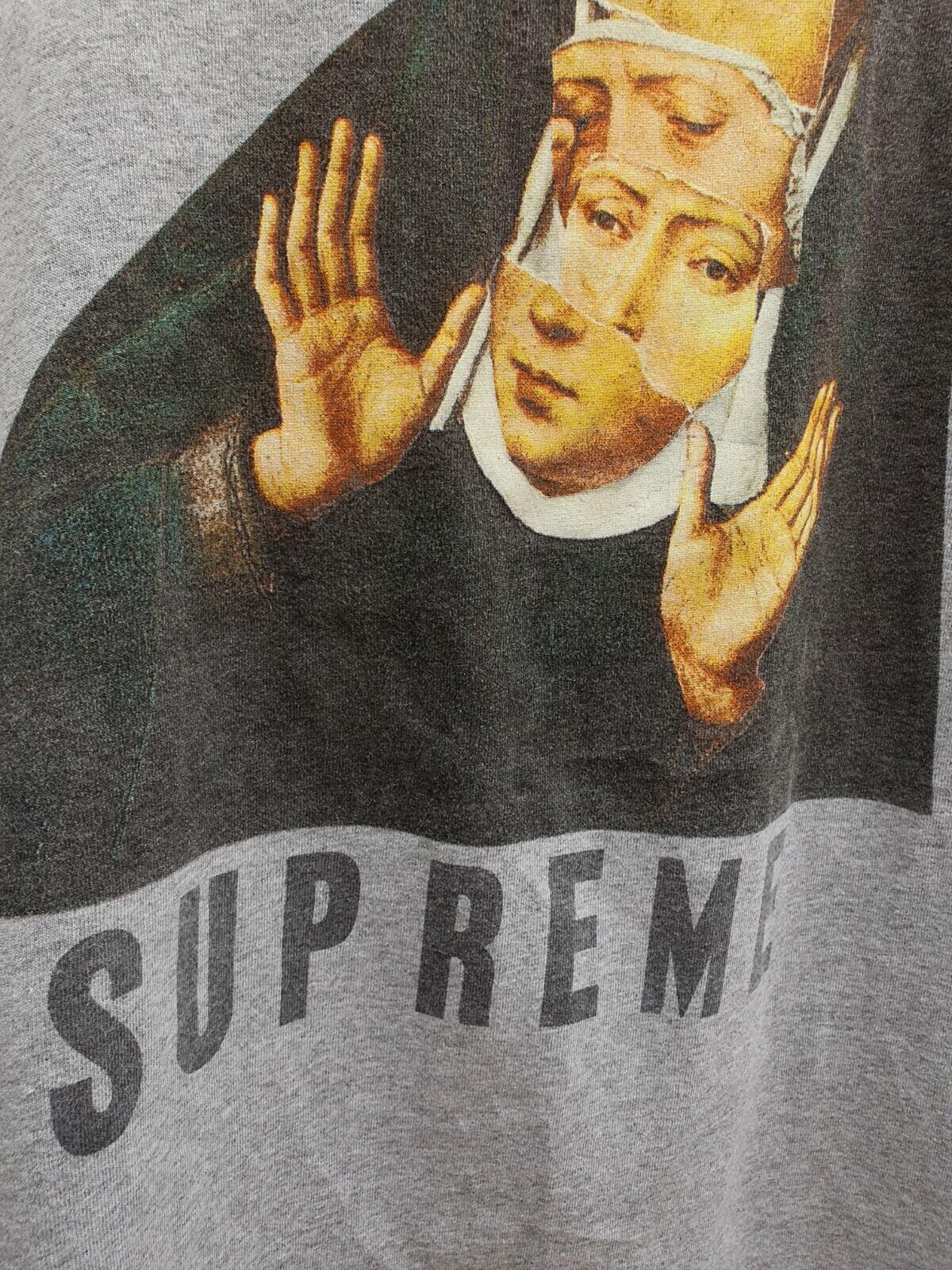 SS17 Supreme Nun L/S Tee Heather Grey Size M