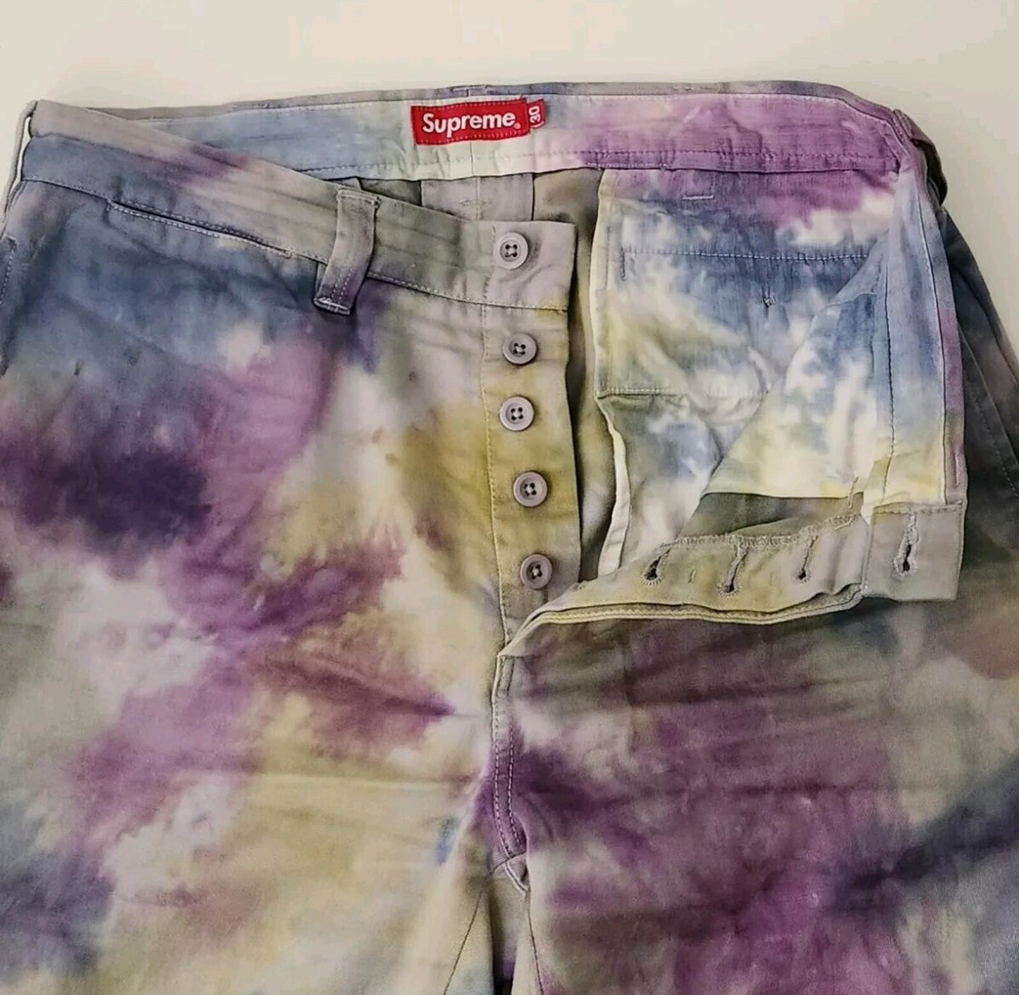 SS21 Supreme Pin Up Chino Pant Tie Dye Size 30