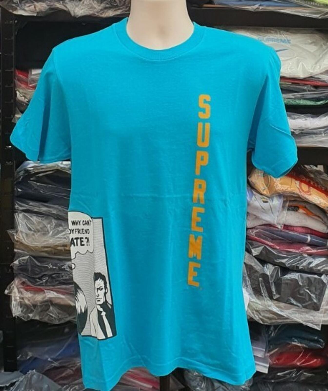 SS17 Supreme x Thrasher Boyfriend Tee Teal Size M Made In USA