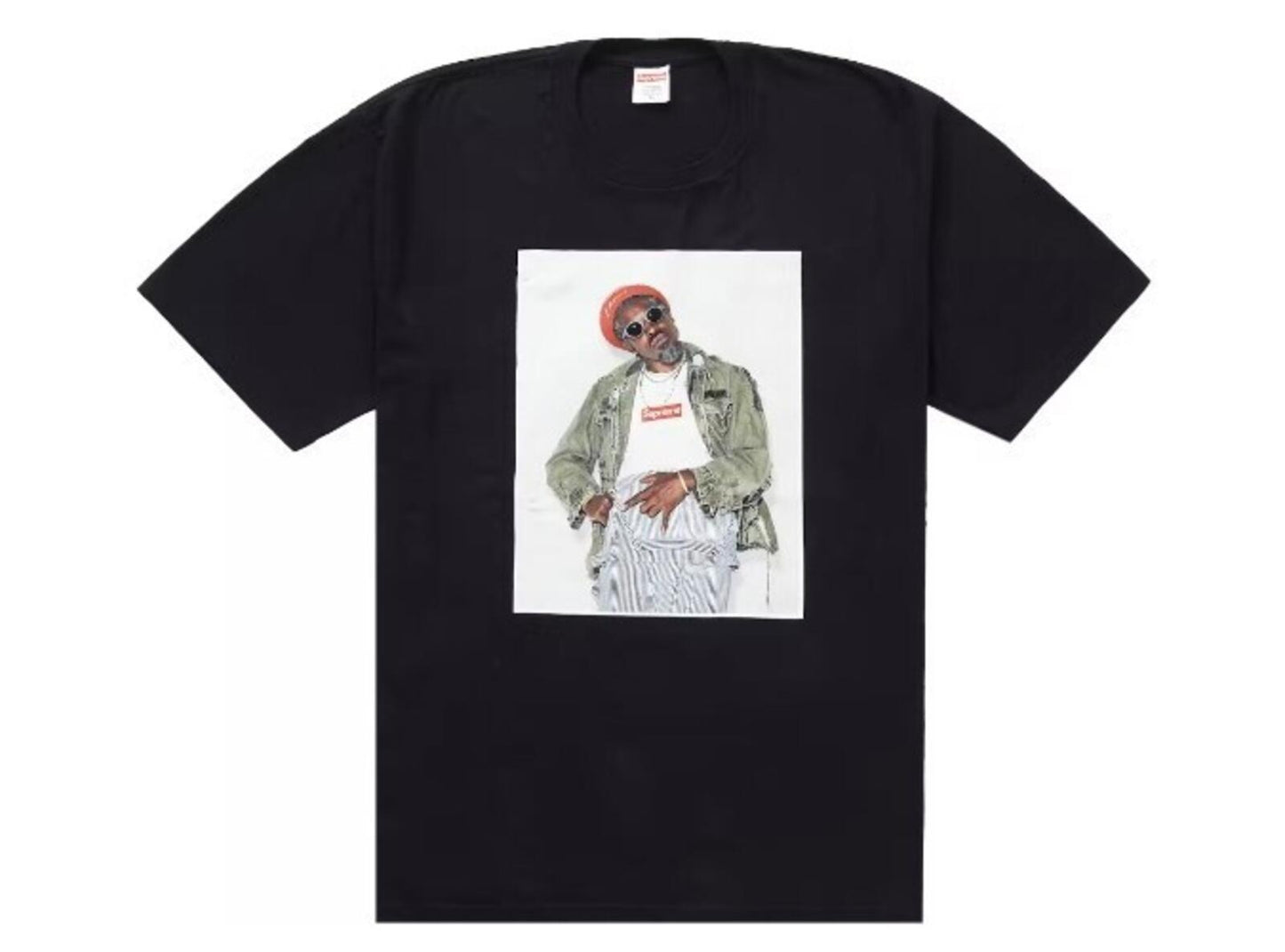 FW22 Supreme Andre 3000 tee size S small black T-shirt New And Unopened
