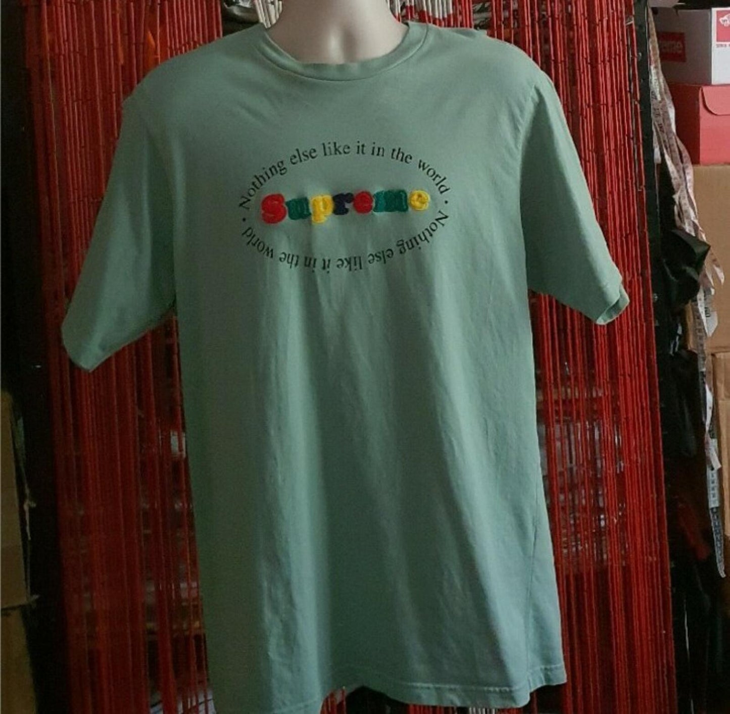 SS20 Supreme Nothing Else S/S Top Tee Dusty Teal Size M