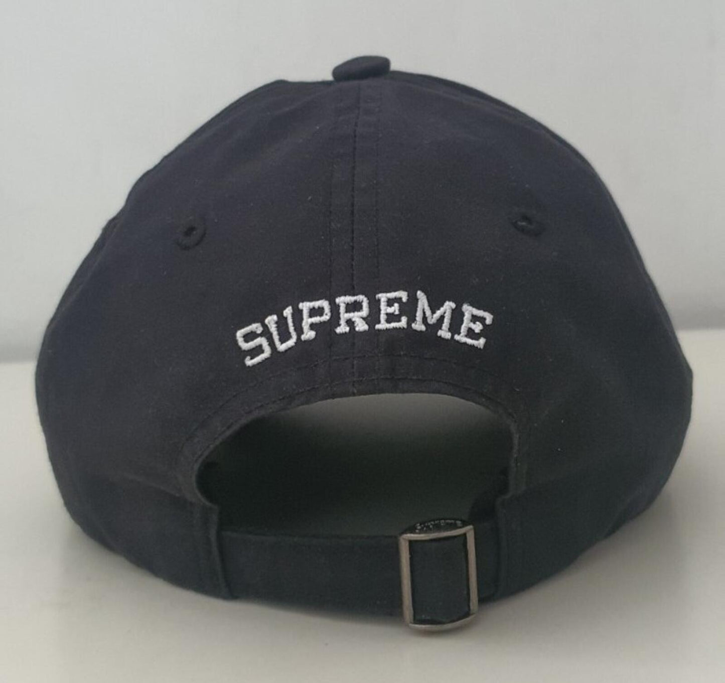 FW21 Supreme Ventile S Logo 6-panel Cap Wasserabweisende Kappe Schwarz Reflektierend