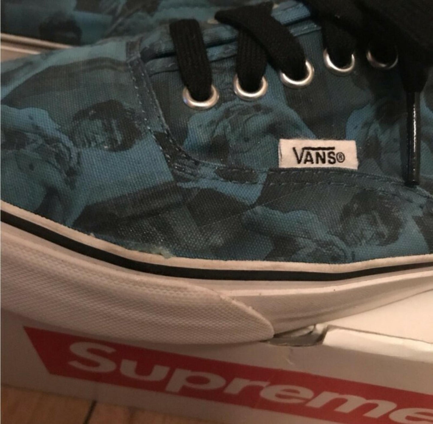 FW13 Supreme x Vans x Bruce Lee Authentic Pro Trainers EU 42 UK 8 US 9