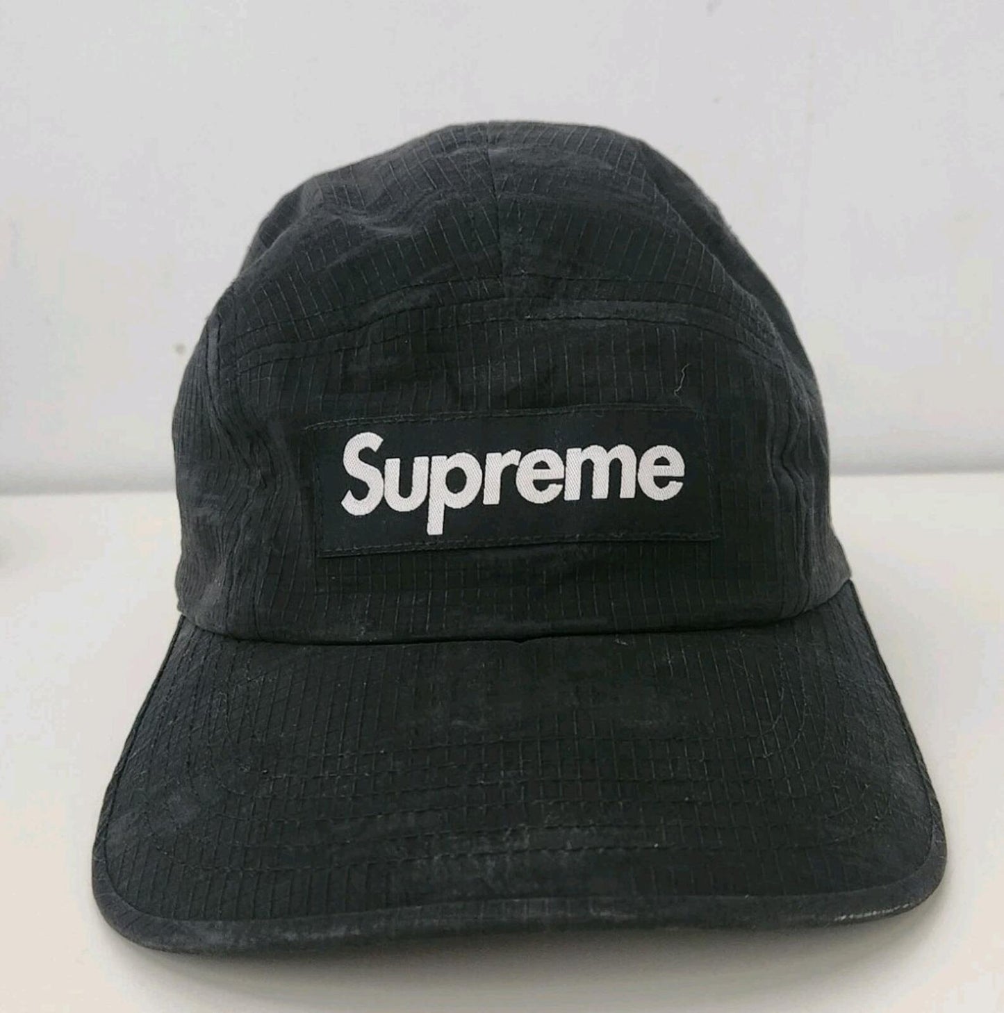 SS22 Supreme Broken Camo Camp Cap Black