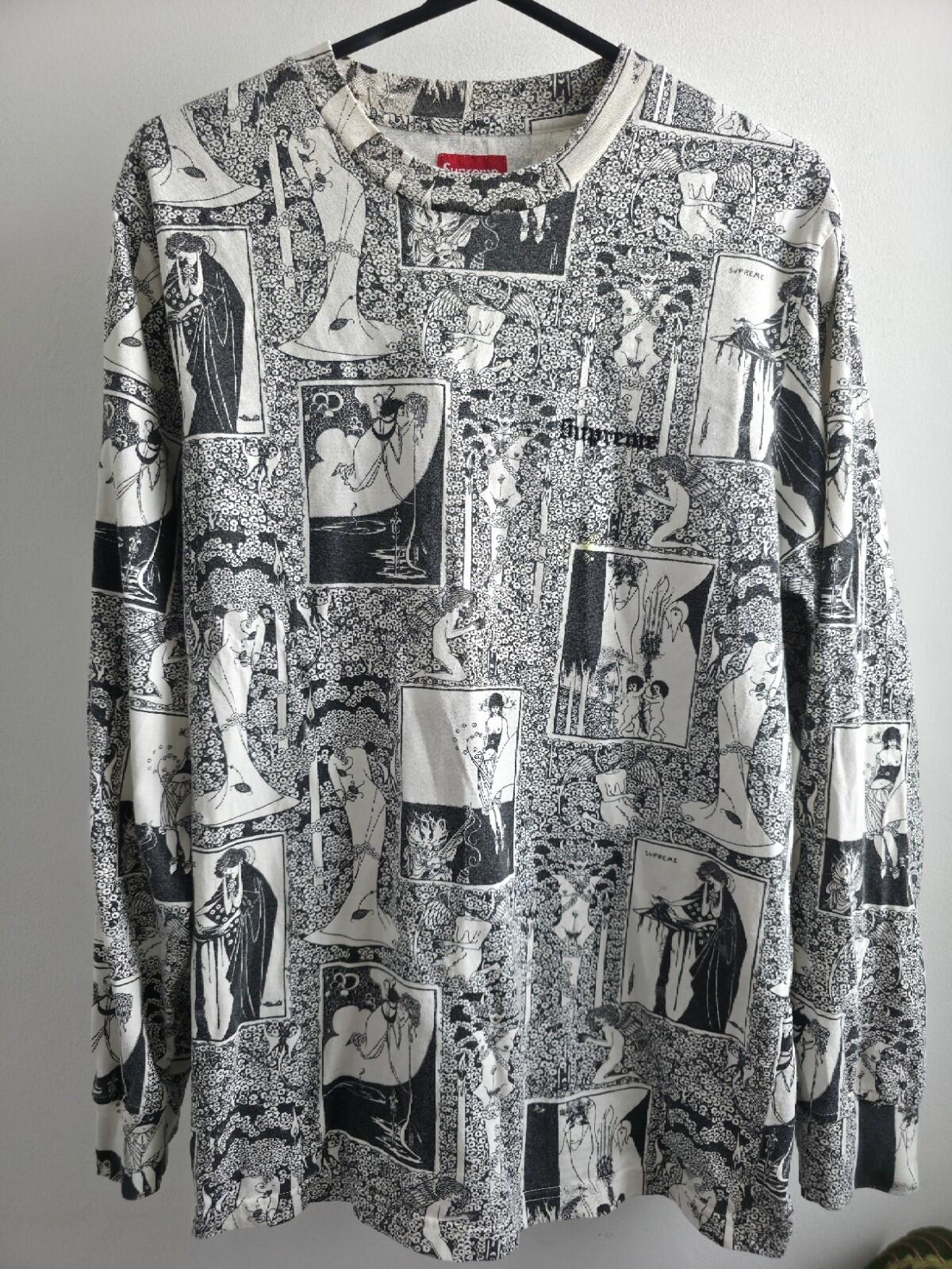 FW18 Supreme Salome L/S Top size L large blue long sleeve t-shirt top