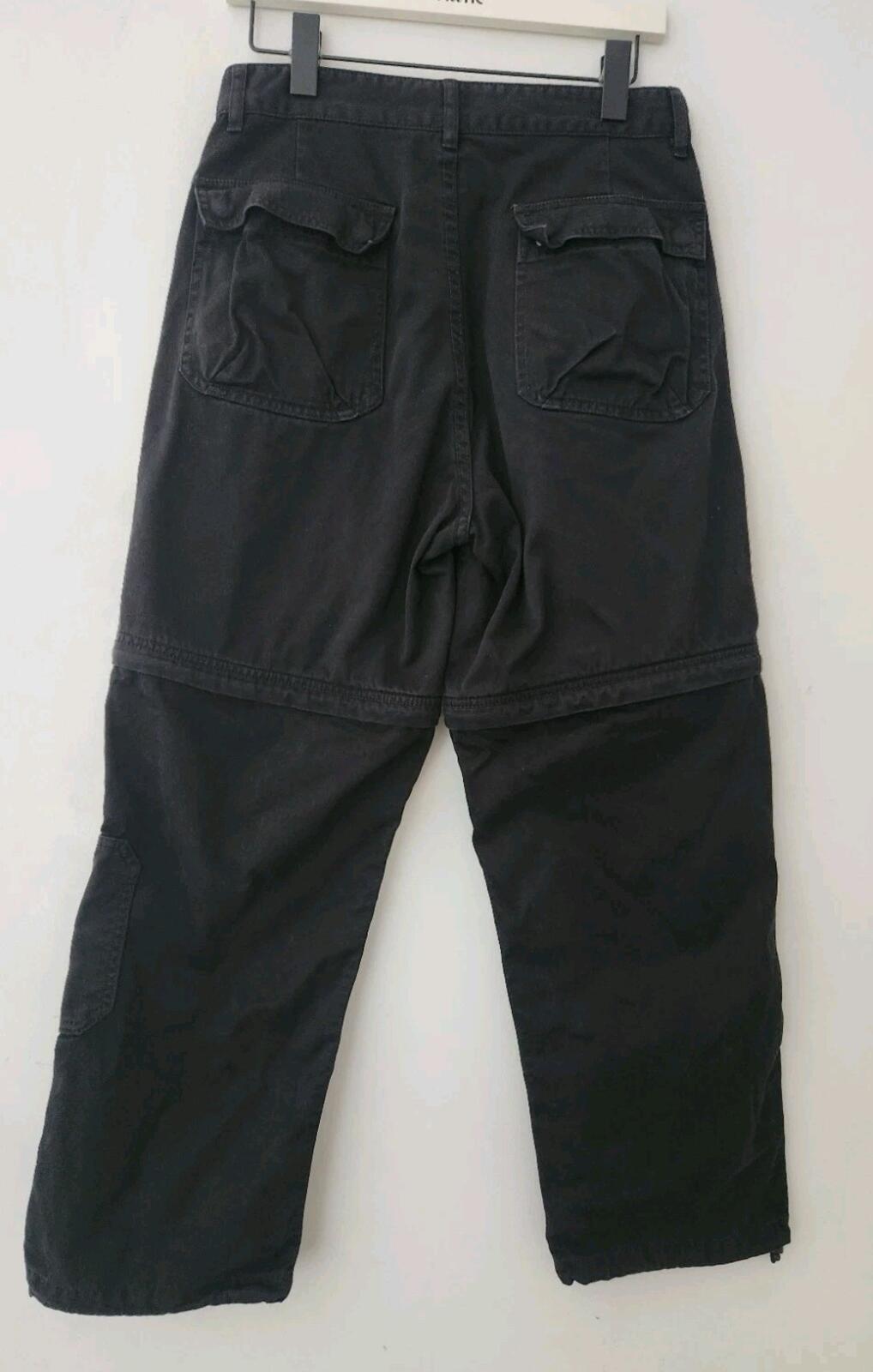 FW21 Supreme Zip-Off Utility Pant Black Trousers Shorts Size 30 W30 L30 S Small