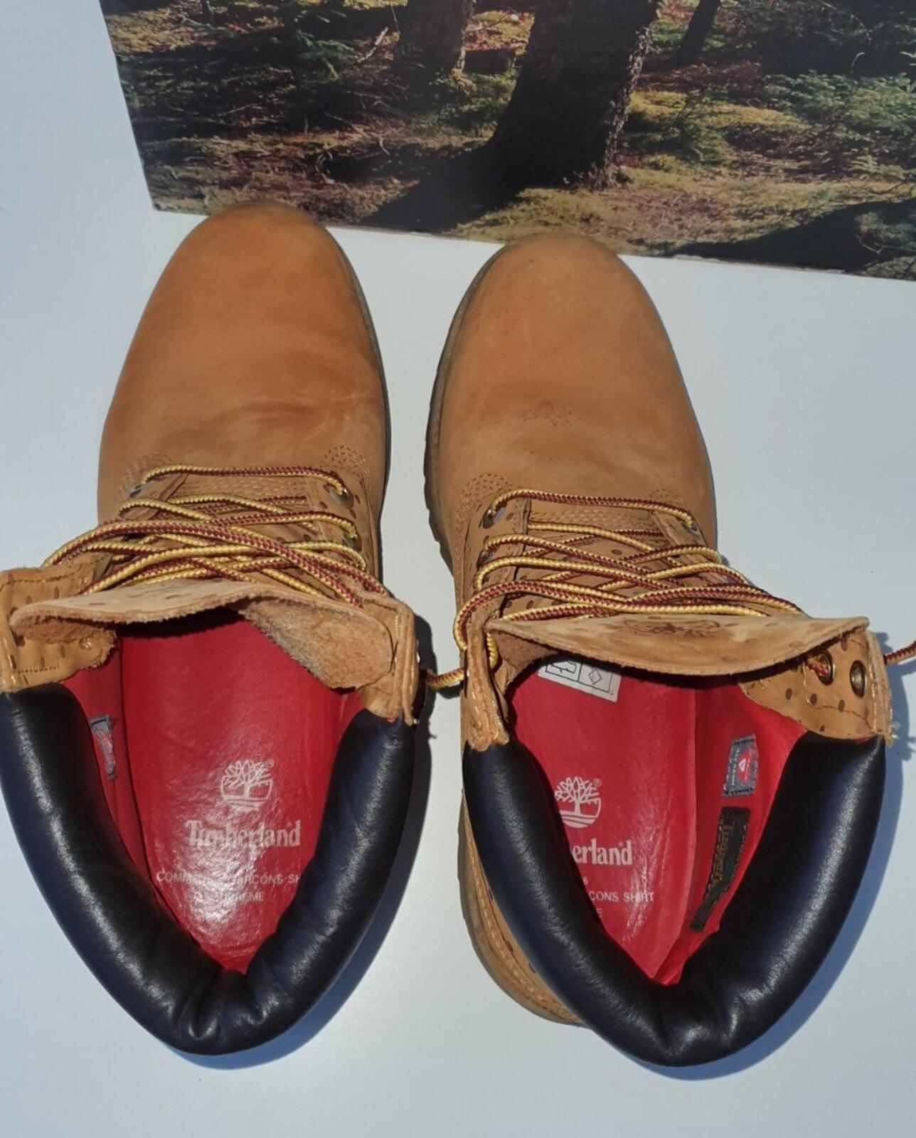FW15 Supreme x Comme Des Garcons Timberland 6" boot UK 8.5 US 9 EU 43 CDG wheat