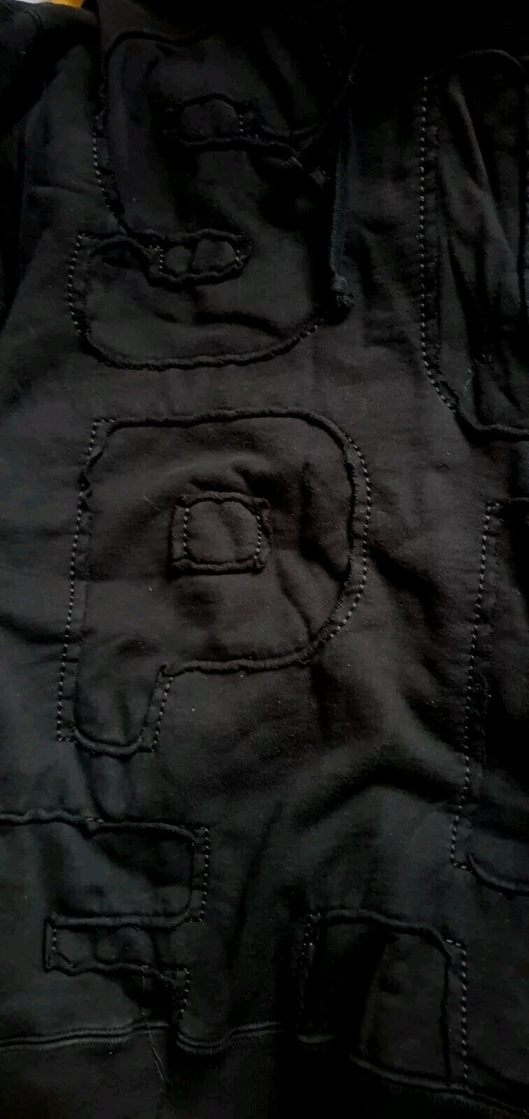 SS20 Supreme Cutout Letters Hooded Sweatshirt size L large black hoodie