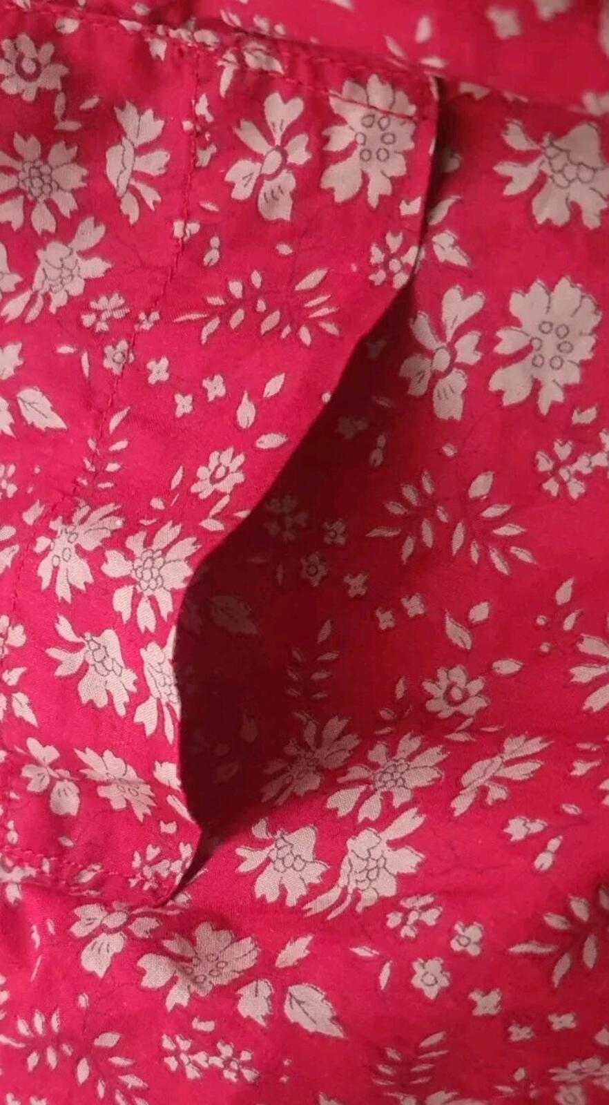 SS11 Supreme x Liberty Fabric Floral Red Shirt L Large Vintage 2011 Sehr Selten