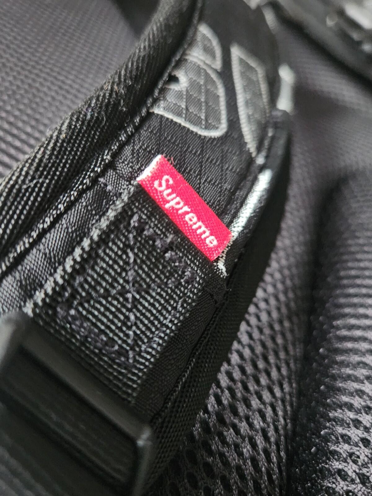 FW21 Supreme backpack Water Resistant  Rucksack Black Bag