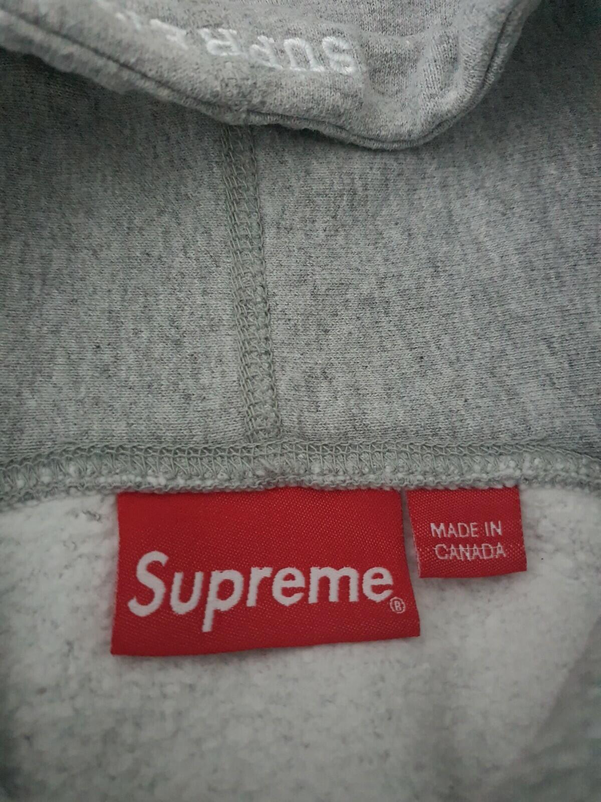SS20 Supreme S Logo Hooded Sweatshirt  Heather Grey Size M