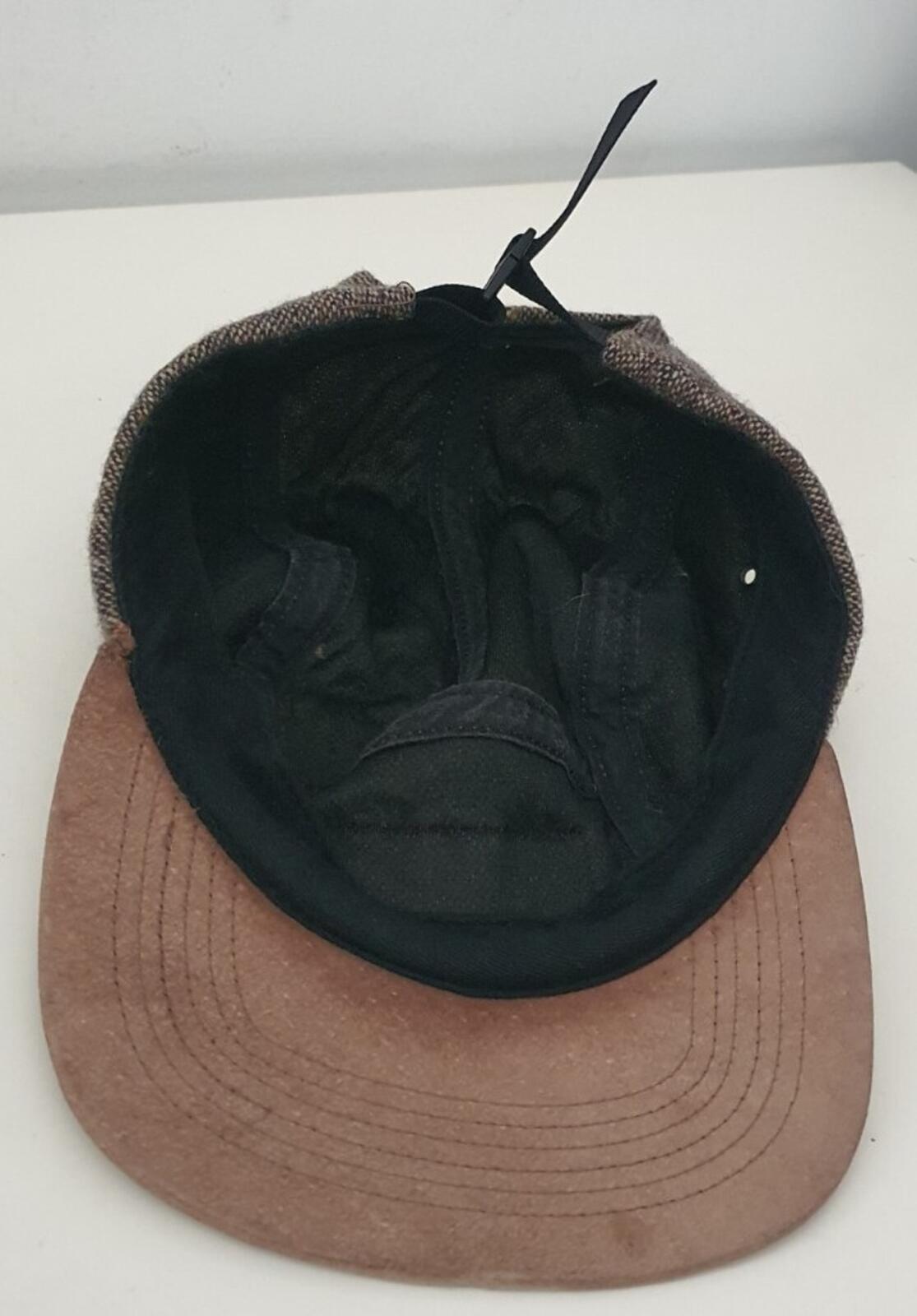 FW11 Supreme Donegal Wool Suede Visor Camp Cap grey Hat vintage 2011 Very Rare
