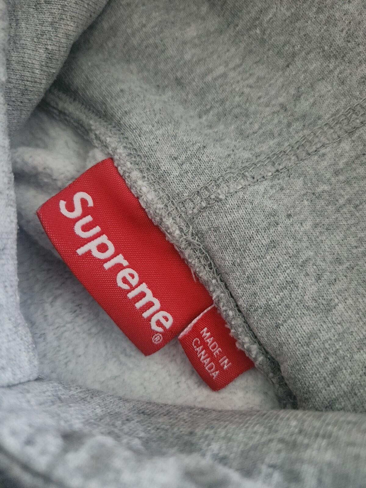 SS17 Supreme Digi hooded sweatshirt Size M medium heather grey hoodie pullover