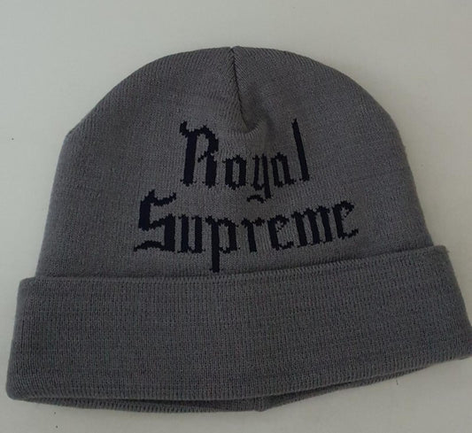 FW11 Supreme Royal Beanie grau vintage aus dem Jahr 2011 Sehr seltene Mütze