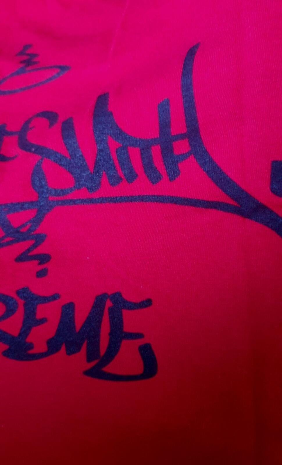 FW19 Supreme Bridge Tee Talla M Rojo Sane Smith
