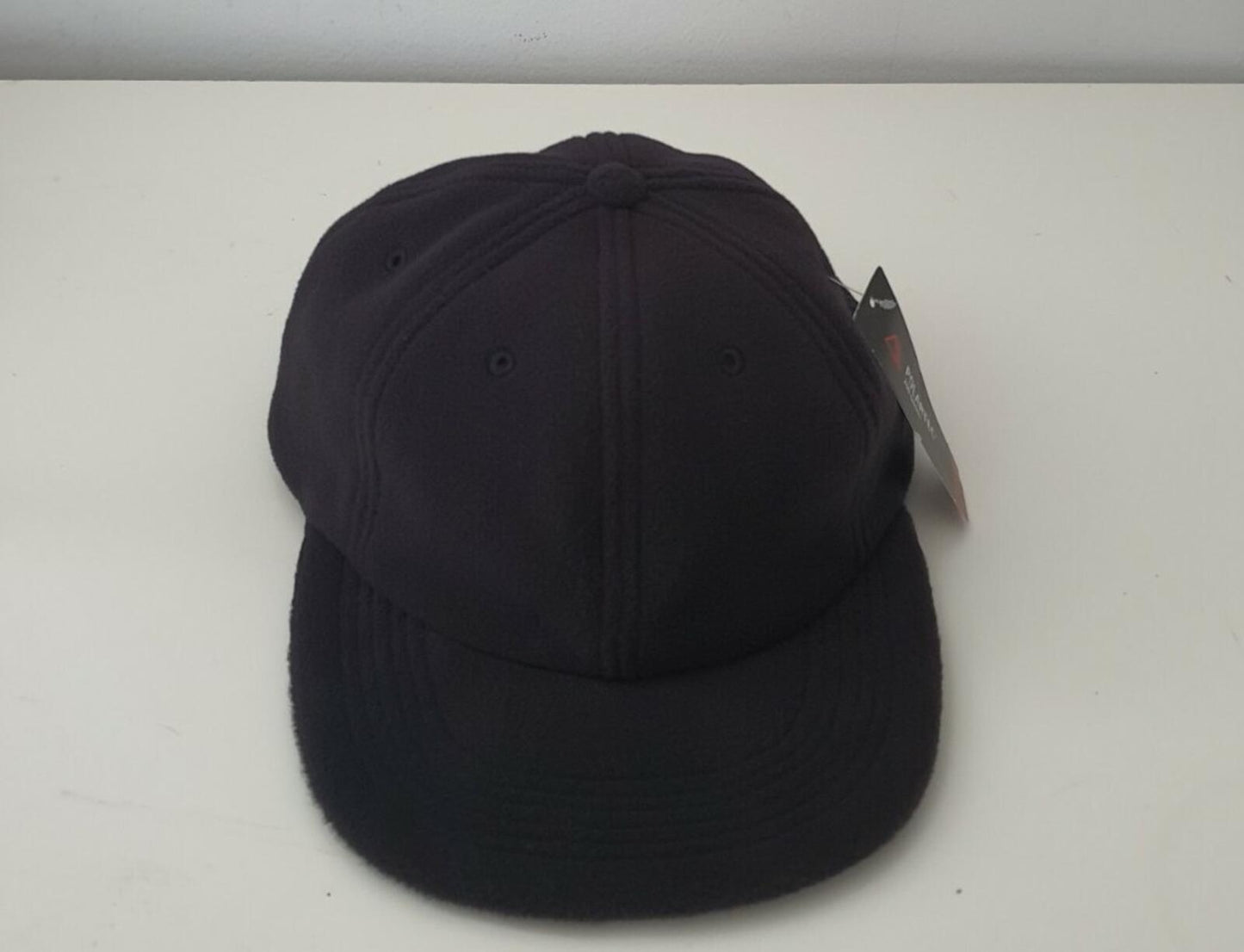 FW16 Supreme Polartec Fleece 6-panel black hat cap Reflective patch New with tag