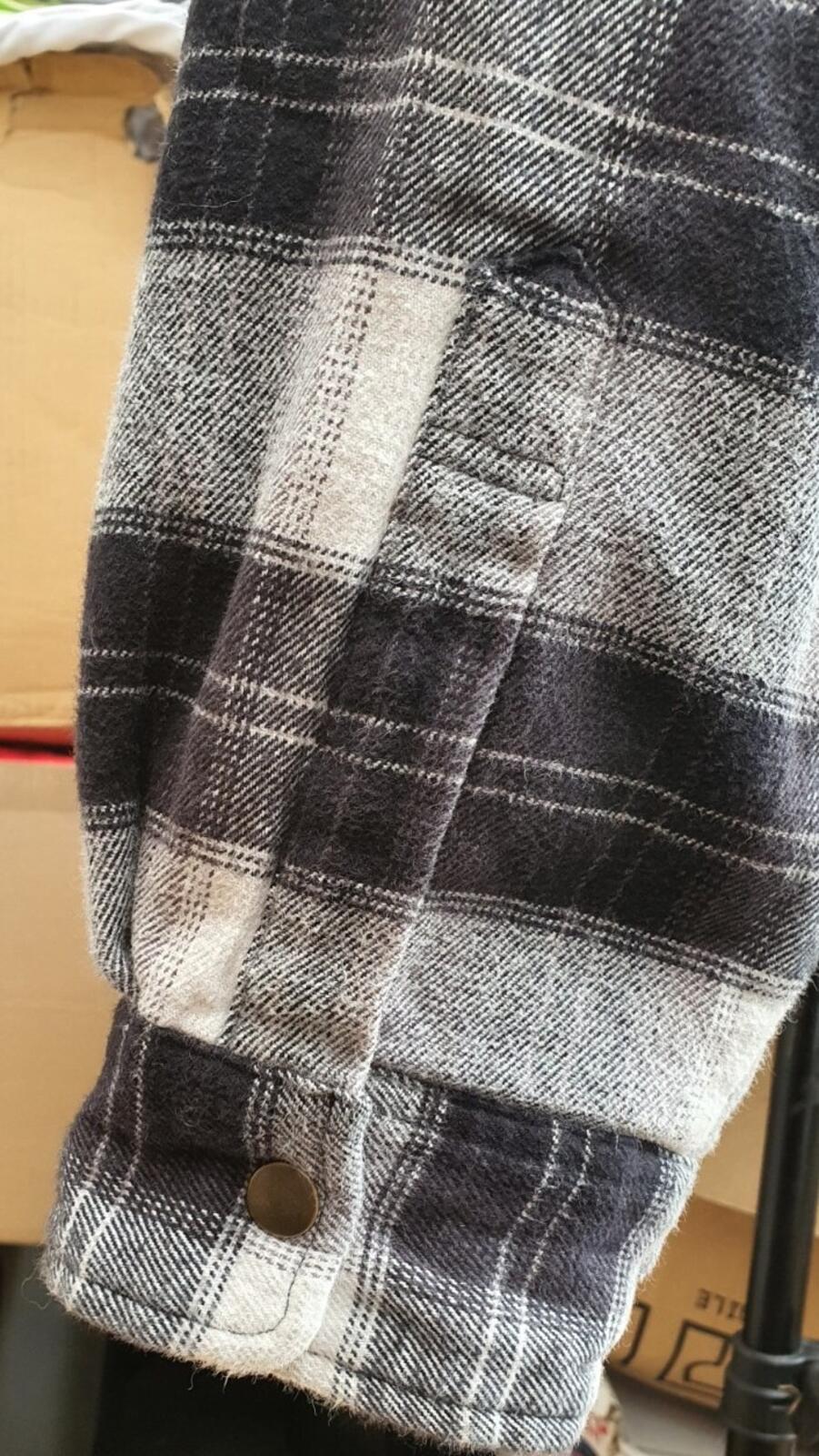 FW19 Supreme Quilted Hooded Plaid Shirt Black Size XL