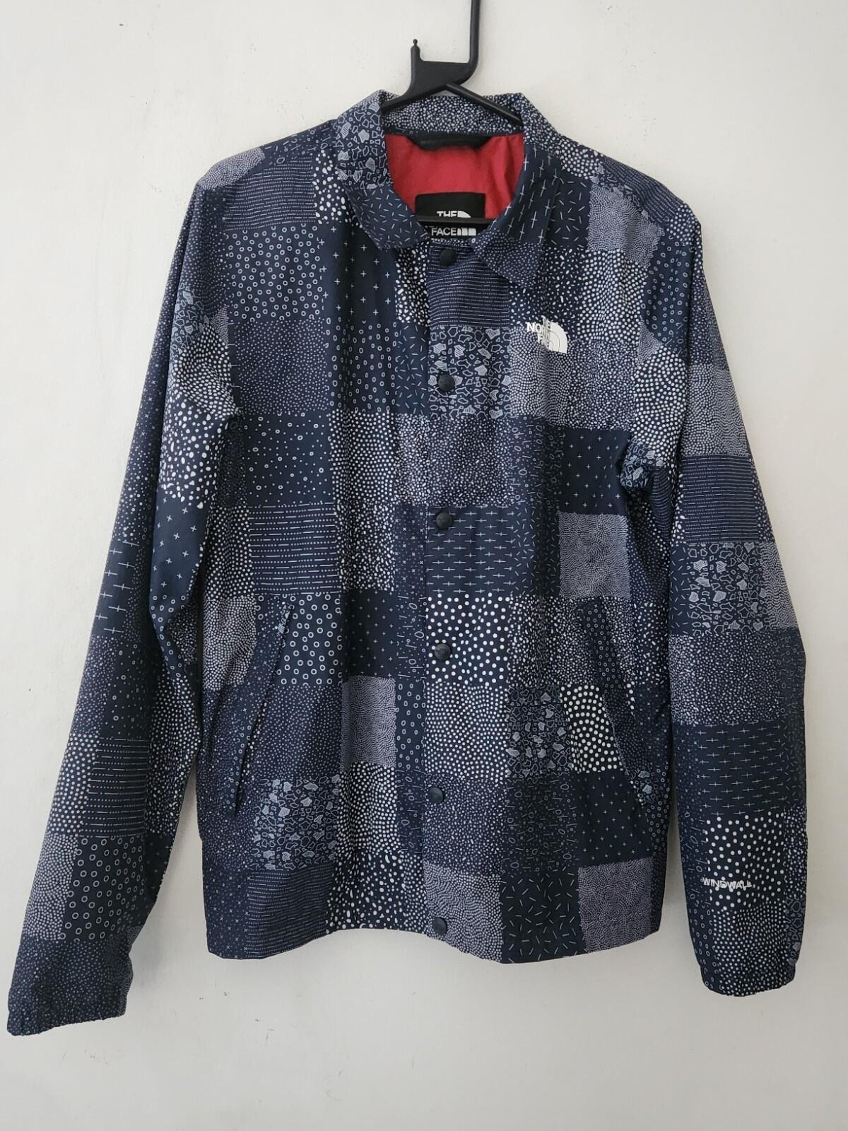 THE NORTH FACE Patchwork Coach Jacket Windwall Light Summer Navy S Small TNF