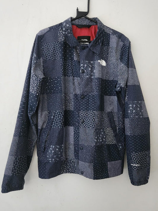 THE NORTH FACE Patchwork Coach Jacket Windwall Light Summer Navy S Small TNF