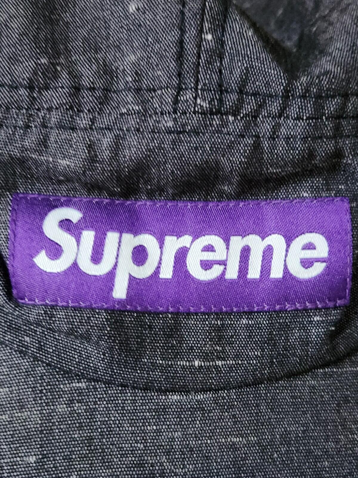 SS09 Supreme camp cap vintage Grey hat from 2009 Purple box logo Very Rare