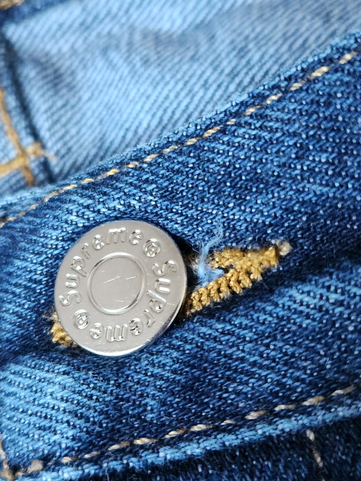 Supreme Denim Slim jeans size 34 W34 L32 made in U.S.A Blue Trousers
