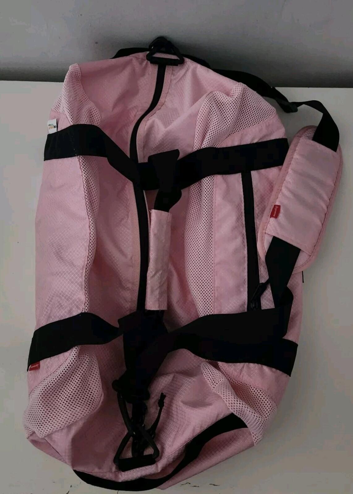 SS22 Supreme duffle bag Pink Duffel Handbag Water Resistant Cordura Nylon