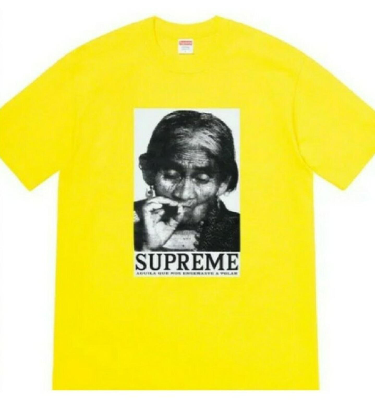 FW19 Supreme Aguila Tee Amarillo Talla M