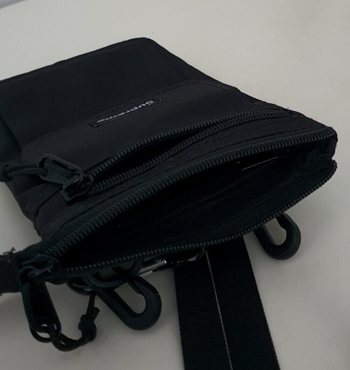 FW19 Supreme shoulder bag neck utility pouch Cordura nylon black water resistant