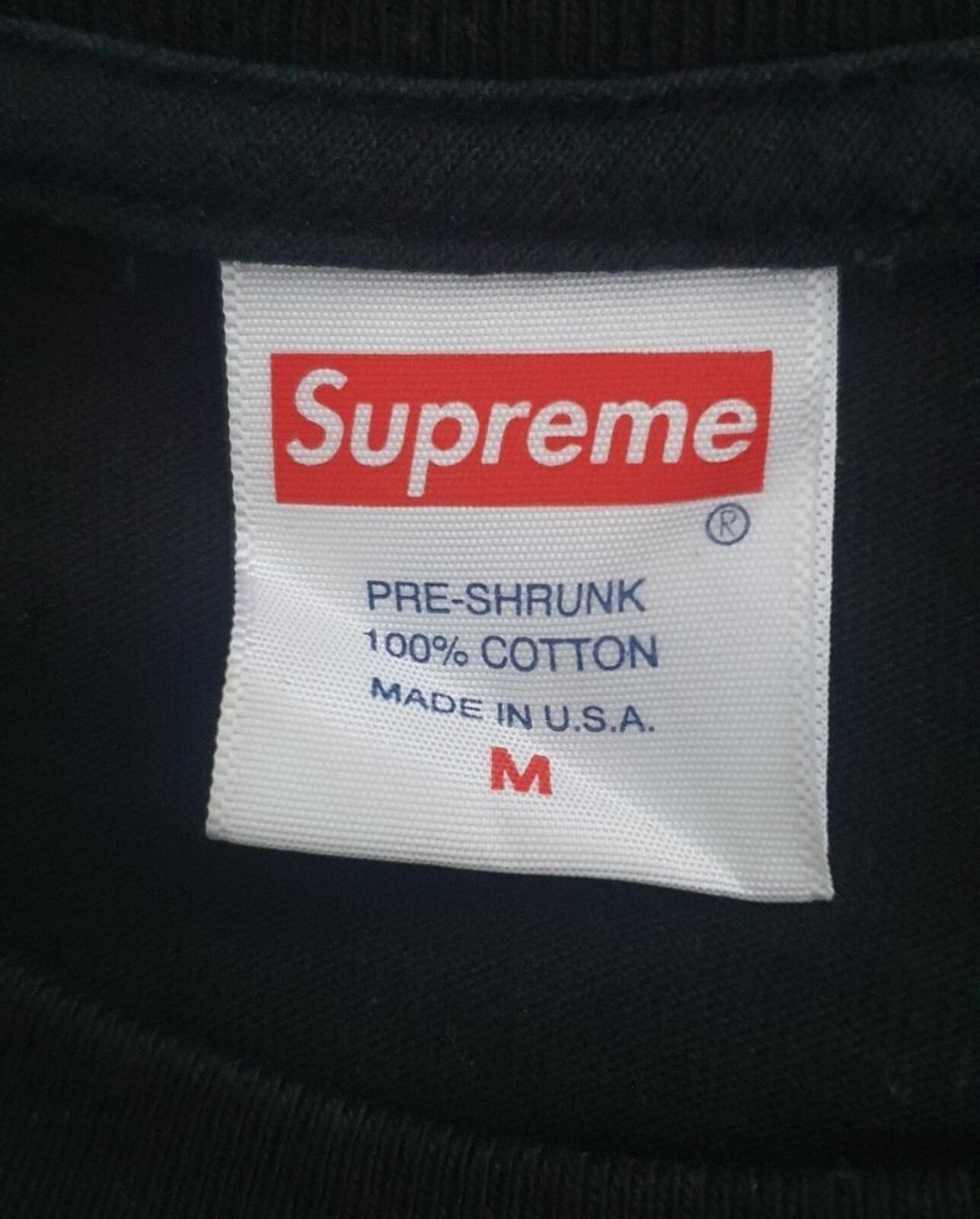 SS20 Supreme Automobili Lamborghini Tee size M Medium black T-shirt Bull